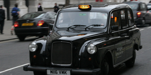 black taxi cab